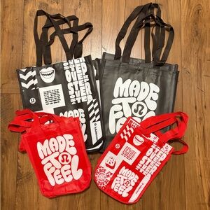 Lululemon Reusable Shopping Bags - All Different Designs and Sizes